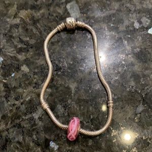 Pandora bracelet and 1 charm